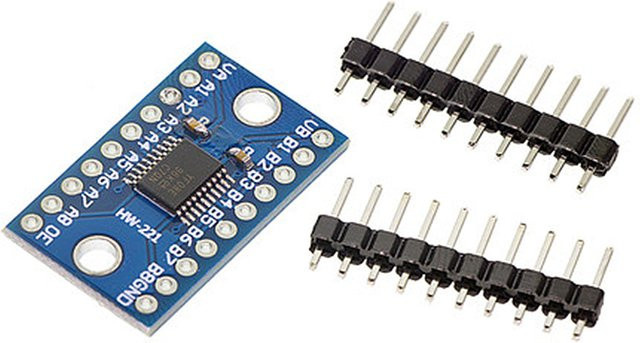Si Tai&SH TXS0108E Modul 8-Kanal-Logikpegelwandler Bidirektionaler 8-Wege-Konverter für 1,8 V, 3,3 V und 5 V in Blau - Bild 1