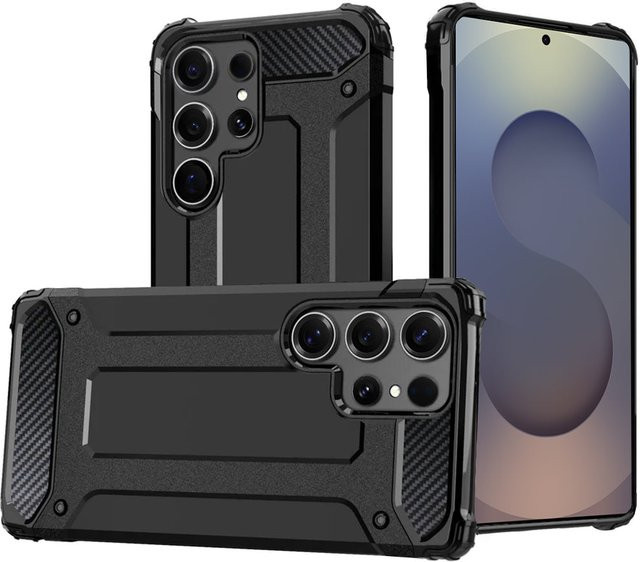 Techsuit Hybrid Armor Schutzhülle für Samsung Galaxy S25 Ultra S938 in Schwarz - Bild 1