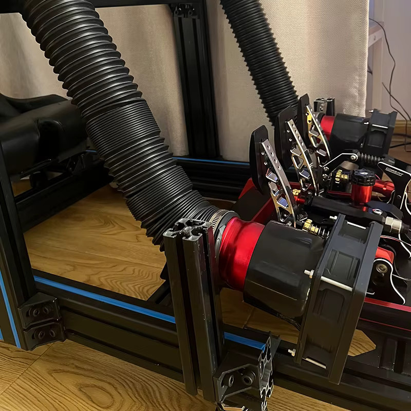 DT WIND SIM Racing Wind-Simulator mit 2 Röhren in Schwarz für Simagic und Fanatec Rennspiele - Bild 3