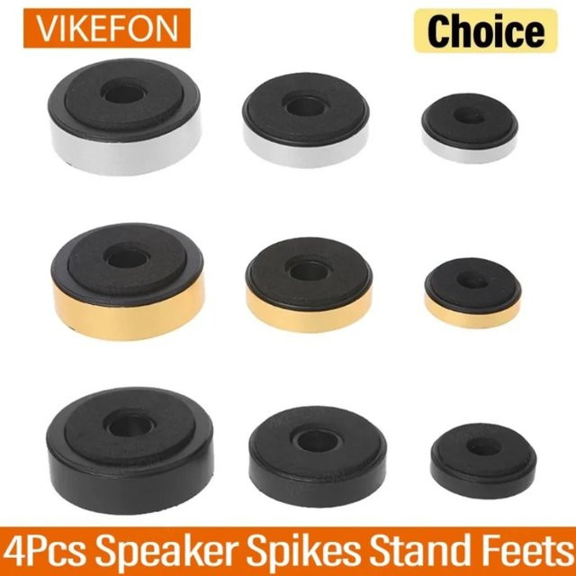 VIKEFON Lautsprecher Spikes 4er Set Standfüße für Audio und Heimkino Sound Systeme - Bild 1