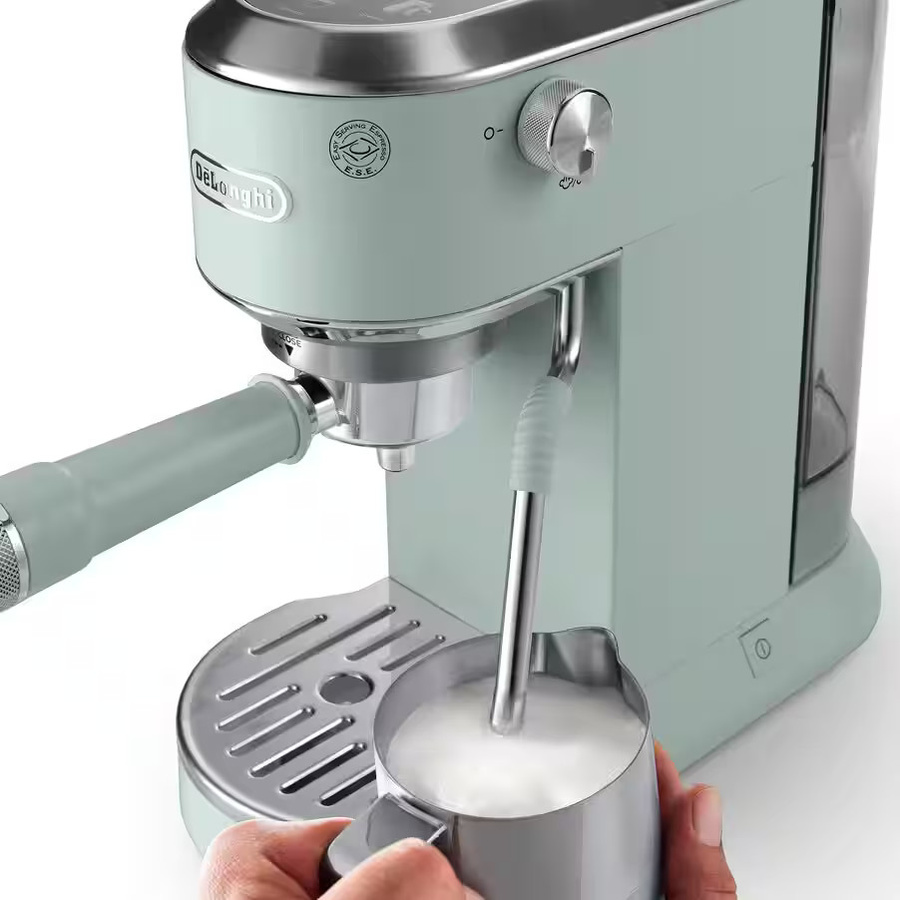 De'Longhi Dedica Duo EC890.GR Espressomaschine mit Touch-Display, Cold Brew Funktion und Dampflanze in Grau und Grün - Bild 2
