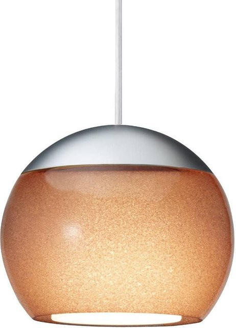 Oligo Balino LED-Pendelleuchte 1-flammig in Chrom matt und Tabak mit unsichtbarer Höhenverstellung und warmweißem Licht (2700K) - Bild 1