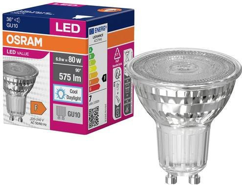 Osram LED Reflektor GU10 Kaltweiß 6.9W (entspricht 80W) Durchmesser: 50 mm, Höhe: 50 mm - Bild 1