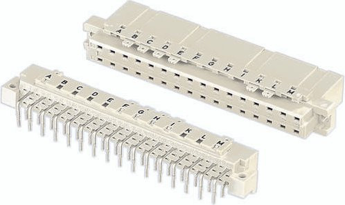HARTING Federleiste 09047326832 in Weiß mit 2 Reihen - Bild 1