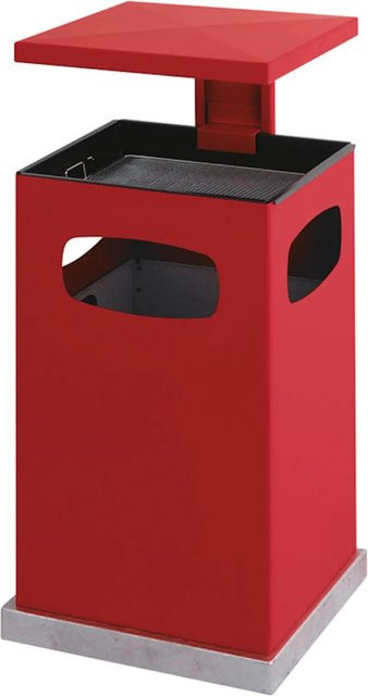 PROREGAL Metall Kombischarrer mit abnehmbarem Dach in Rot, H x B x T: 95,5 x 50 x 50 cm - Bild 1