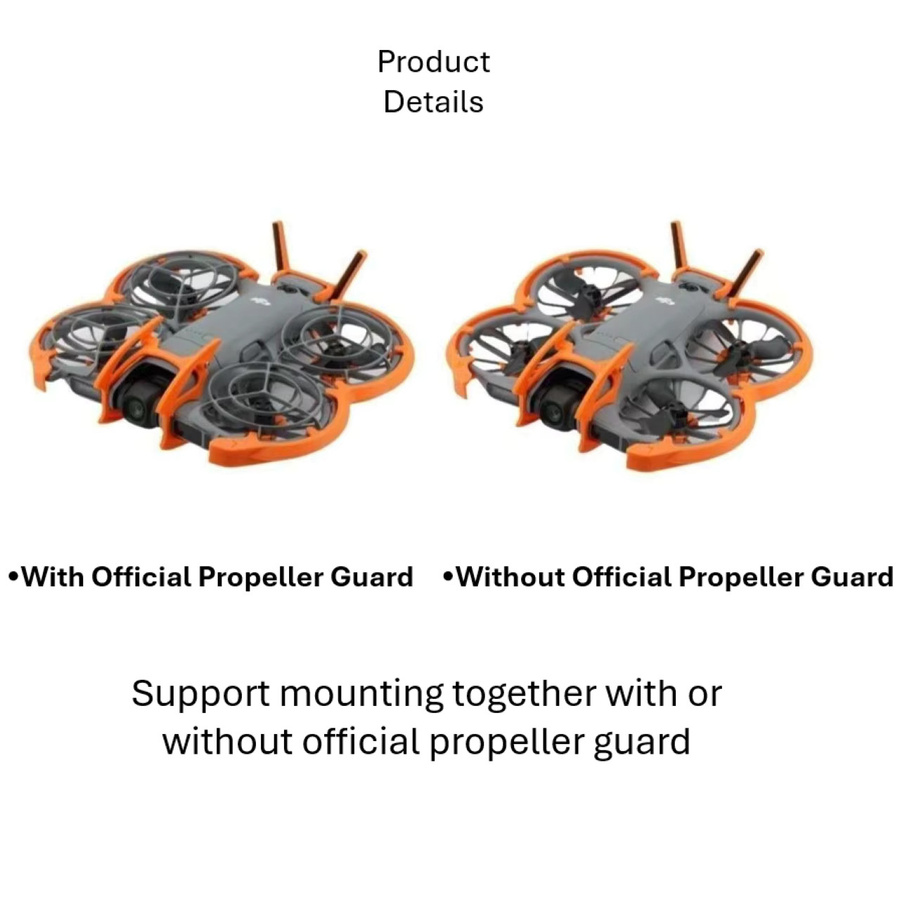 DJI Neo 2 Schutzset in Schwarz aus Kohlefaser, TPU und ABS mit Anti-Kollisions-Schutzvorrichtungen - Bild 3