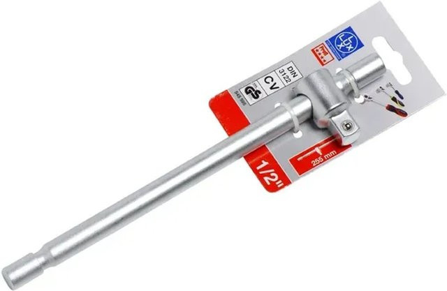 LUX-TOOLS Schiebegriff aus Chrom-Vanadium-Stahl in Silber, 12,5 mm (1/2 Zoll) - Bild 1