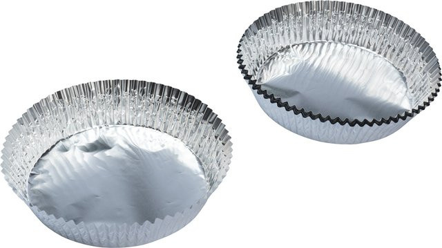 Genialo Aluschalen rund in Silber, 24 Stück - Bild 1
