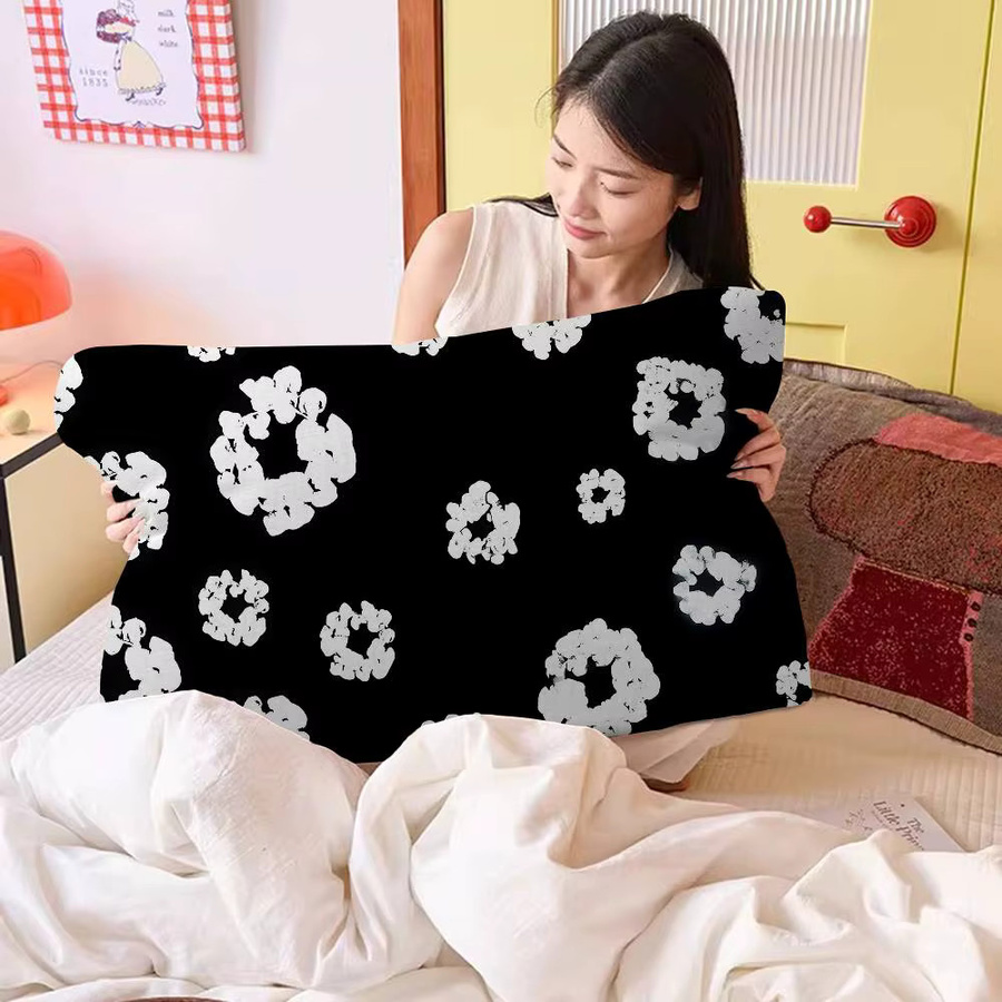D-Denims Kissenbezug aus Polyester in Schwarz, schnelltrocknend und fleckenabweisend, rechteckig - Bild 2