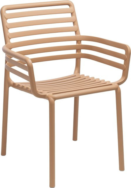 Nardi Doga Armlehnstuhl in Braun aus glasfaserverstärktem Kunststoff mit modernem Design und UV-Beständigkeit - Bild 1