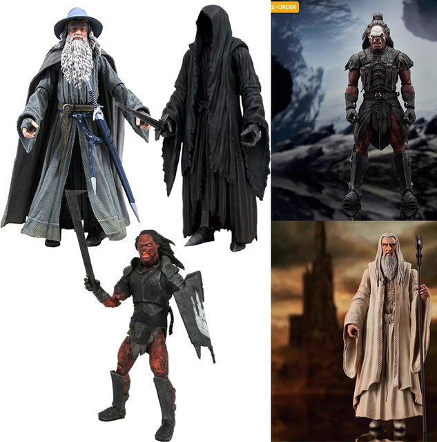Bandai Der Herr der Ringe Nazgul Orc, bewegliche Puppe, 7-Zoll - Bild 1