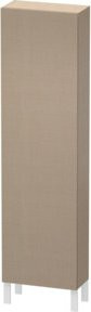 Duravit L-Cube Hochschrank in Beige mit Glastüren, Wandmontage, B: 50 cm, T: 24,3 cm, H: 176 cm - Bild 1