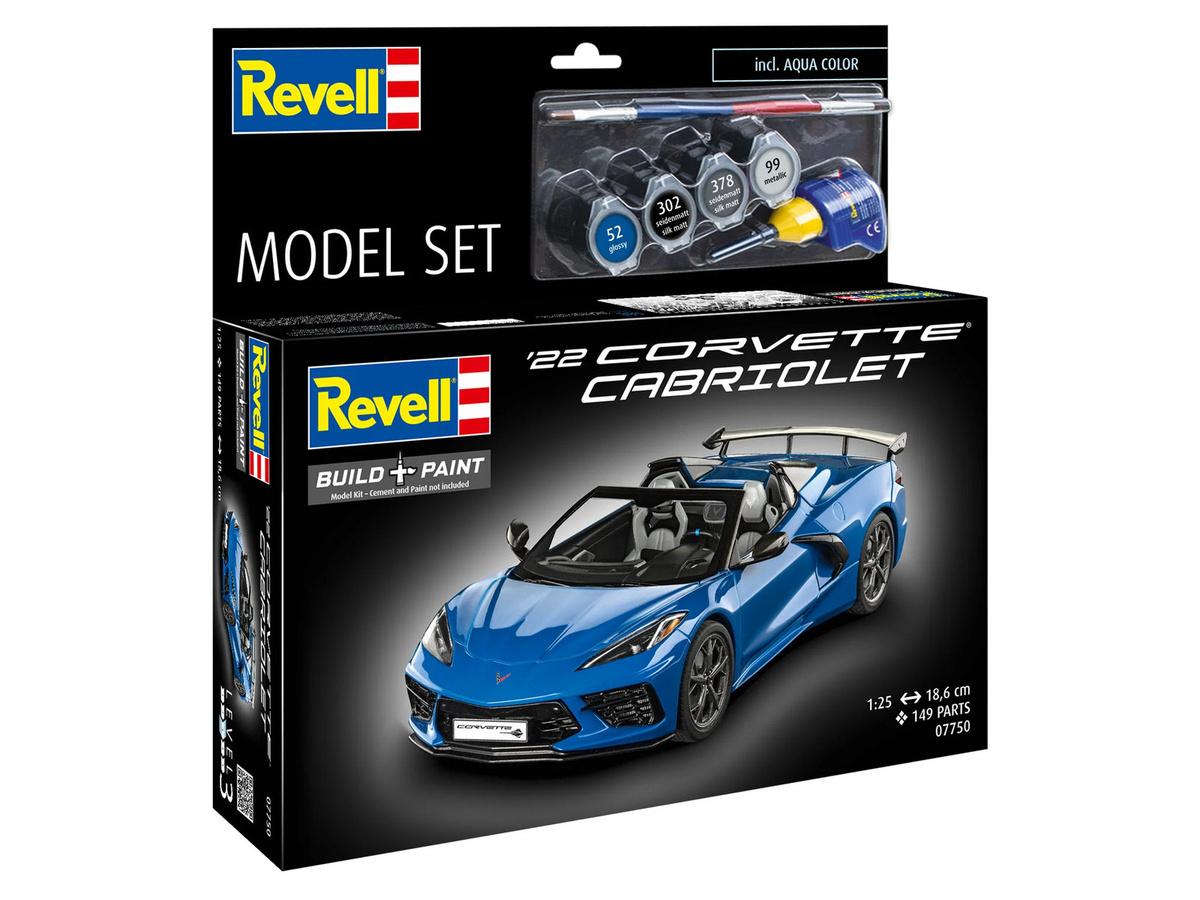 Revell Chevrolet Corvette C8 Cabriolet Model Set, 1:25 - Bild 2