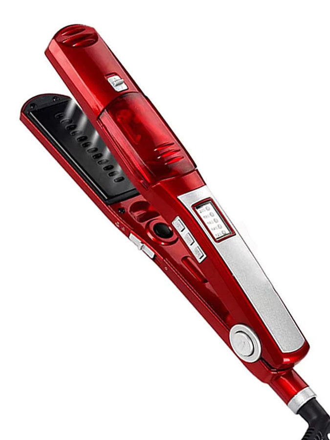 2-in-1 Haarglätter mit Dampfpflege, Rot - Bild 6