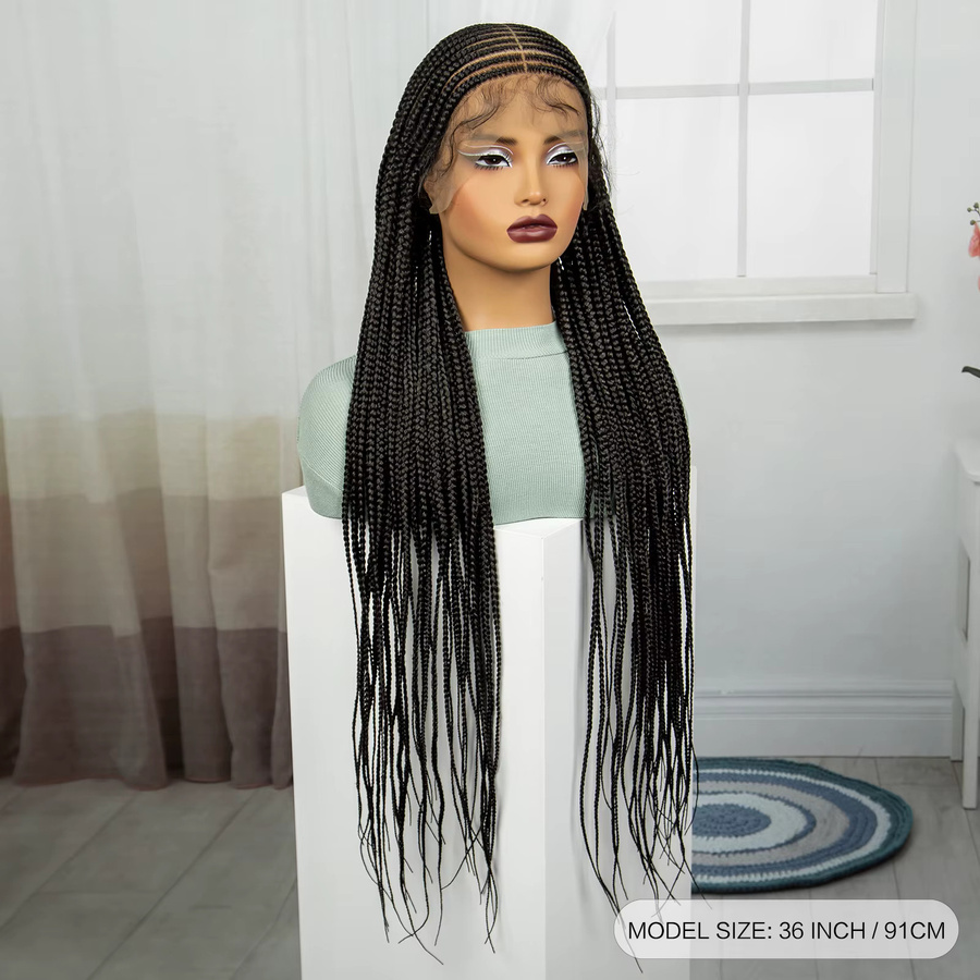 Alice Spring Cornrow Zopf-Perücke, synthetisch, Damen - Bild 2