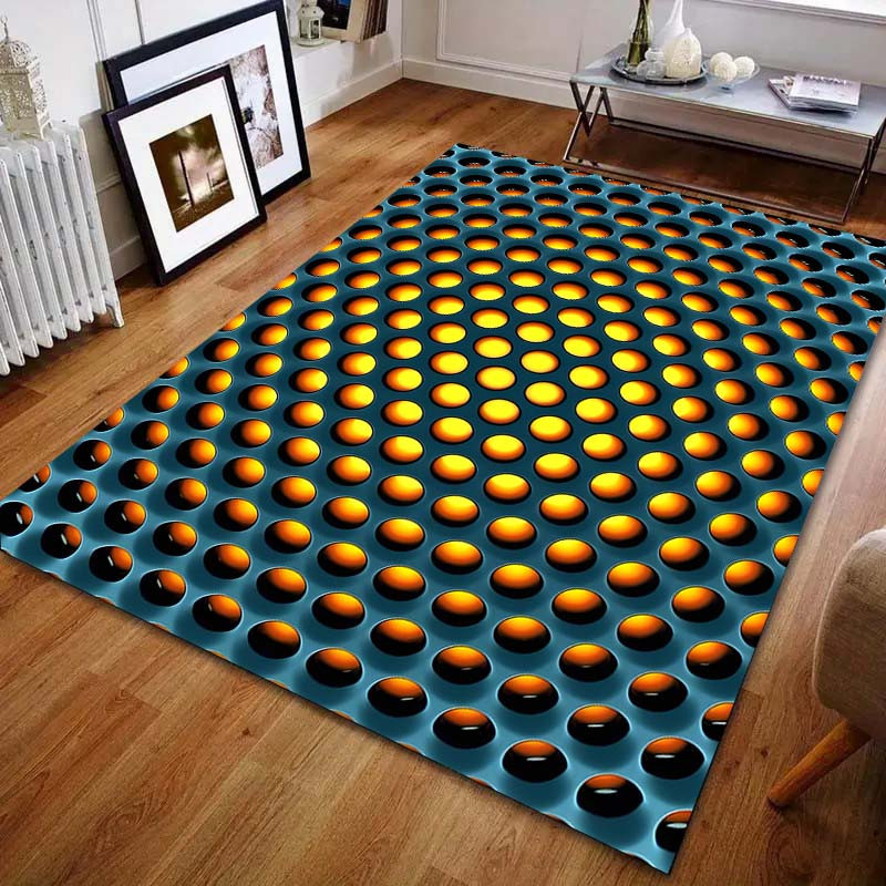 UQIDEHOME Karpetti Personalisierter 3D Teppich mit Punktdruck in Multicolour, Rechteckig, B/T: 60 x 40 cm - Bild 2