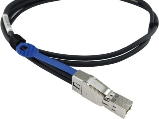 BlueOptics SAS-Kabel 12 Gbit/s Schwarz 5 m (10117949-4050LF-BL) - Bild 1