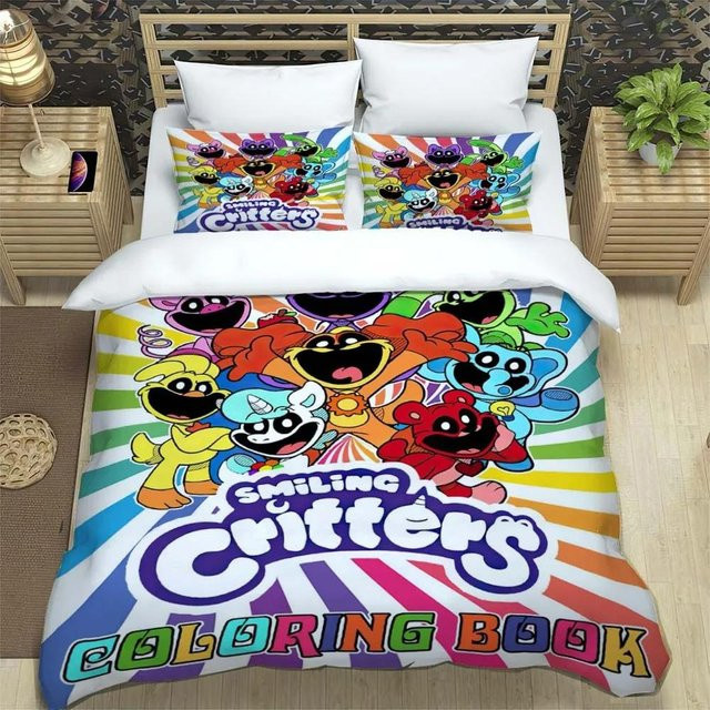 Bettwäscheset mit Anime-Motiv Catnap und Dogday von Binchi Outdoor Product, mehrfarbig, B/H: 210 x 210 cm - Bild 1