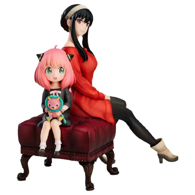 Bandai Spy×Family Anya Forger und Yor Forger sitzen auf dem Sofa, Anime-Figur, Statue, 15 cm - Bild 4