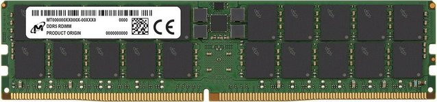 Micron Crucial 64 GB DDR5-6400 ECC Registered RDIMM RAM Speichermodul MTC40F2046S1RC64BH1 in Schwarz - Bild 1