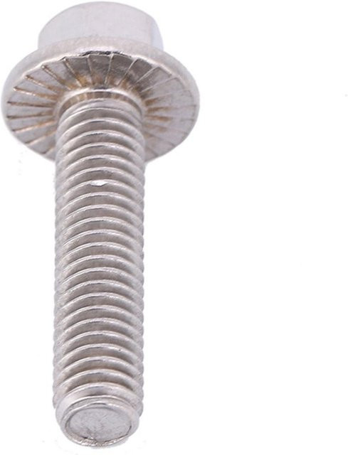 10 Stück Fishine M6 Sechskantflanschschrauben aus Edelstahl SS304 in Silber - Bild 1