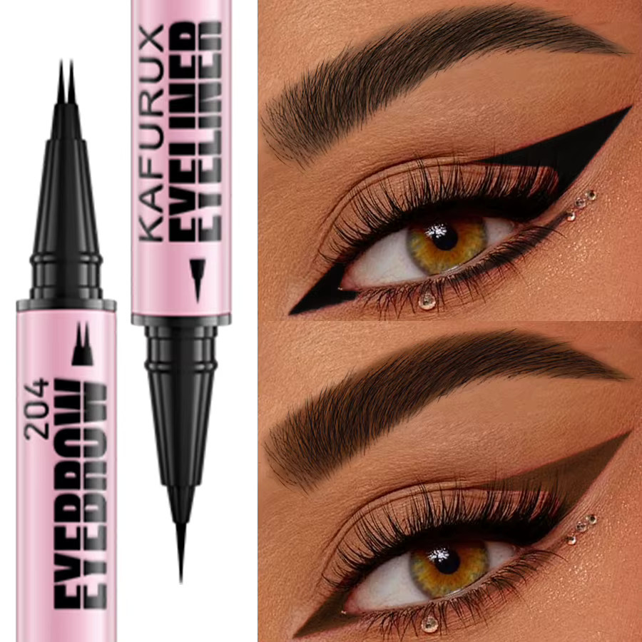 KAFURUX Augenbrauenstift und Eyeliner, 4 Farben, wasserfest, Unisex - Bild 3