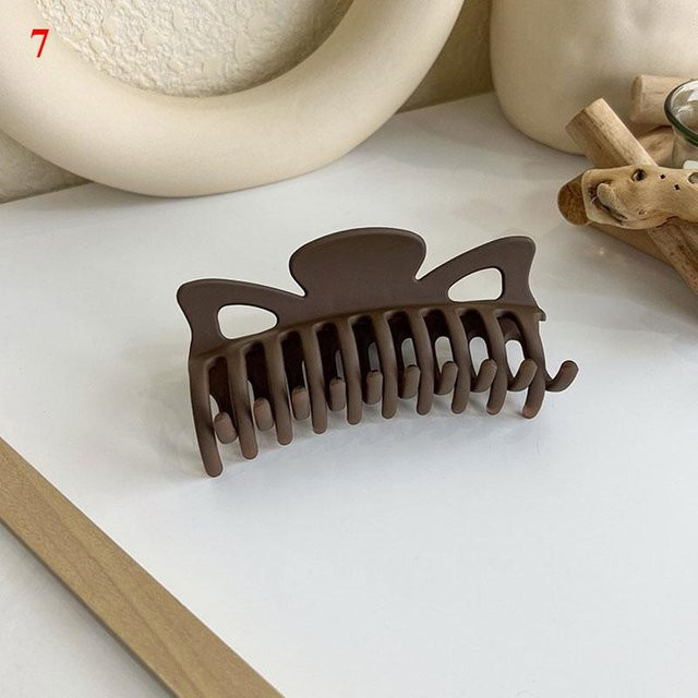 YiLi-Studio Haarspange, Acryl, Kaffee-Schwarz-Beige, Damen - Bild 1