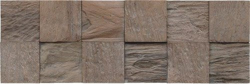 INDO Wandverblender INDO TEAK CLASSIC CUBE, grau, geölt, Holz, Stärke: 2 cm - Bild 1