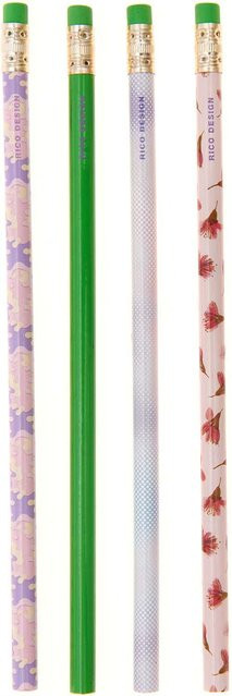 Rico Design Paper Poetry Bleistifte Transformation 4er-Set in Green und Multicolour aus Holz - Bild 1