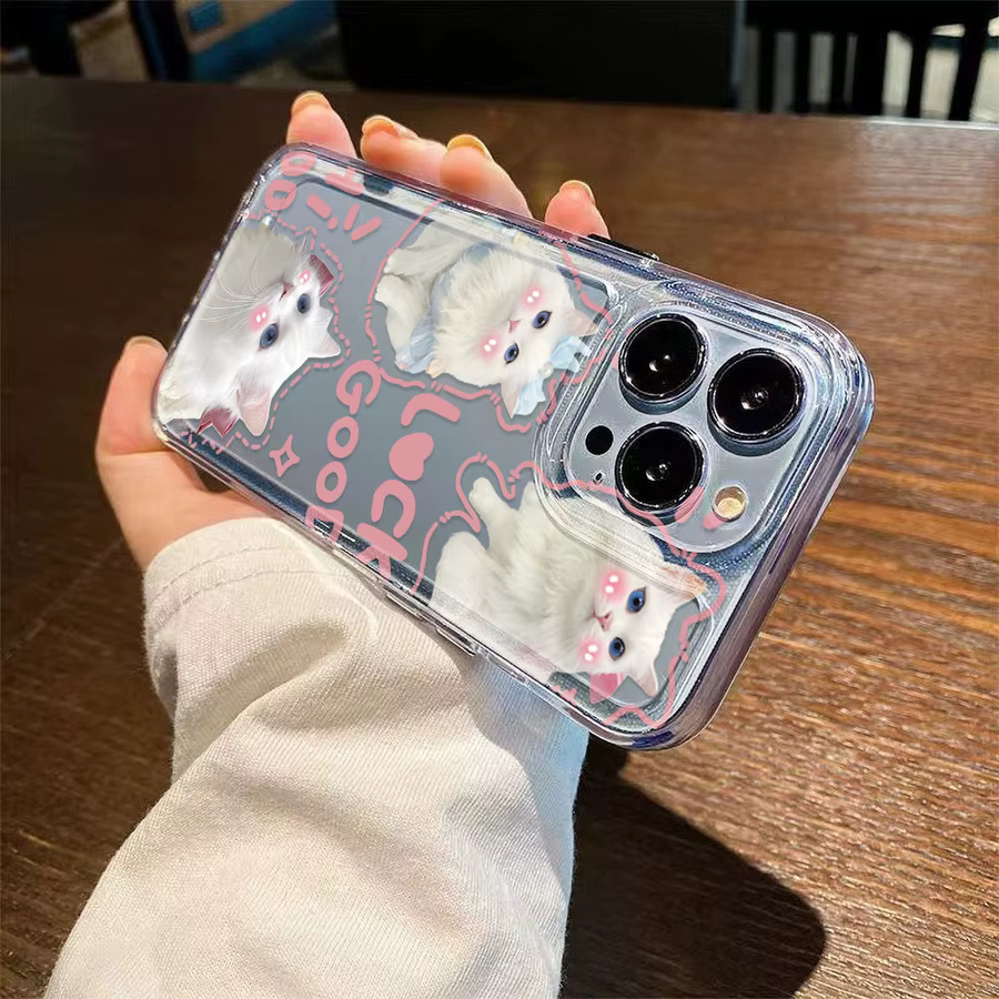 Transparente Silikon-Handyhülle mit Katzen-Motiv für Samsung Galaxy S25 Ultra, S26, S24 FE, S23 Plus und S22 Edge - Bild 6