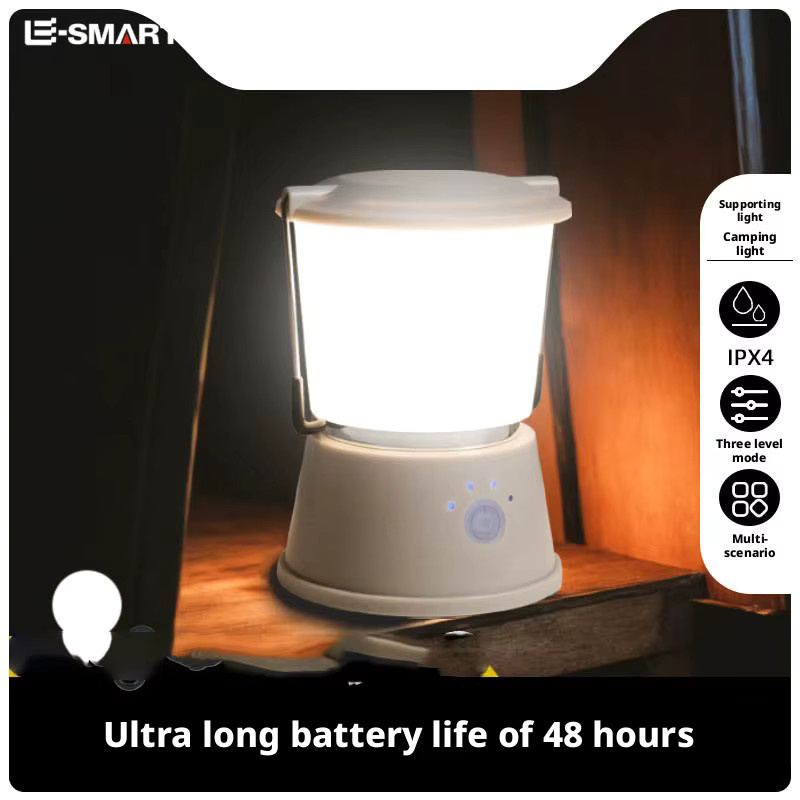 ESMARTER LED Camping Lampe Schwarz Multifunktionale Hängende Zeltbeleuchtung mit Touch-Steuerung - Bild 2