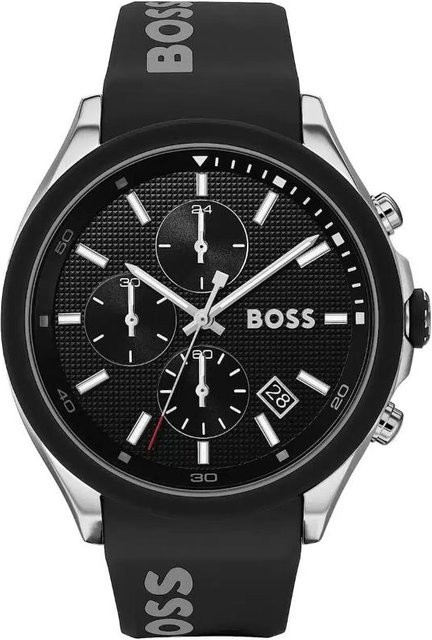 BOSS Herrenuhr, Chronograph, Quarz, Edelstahl, 44,2 mm, Schwarz - Bild 1