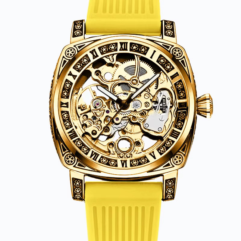CAROTIF Armbanduhr Automatik, Gold, Herren - Bild 6
