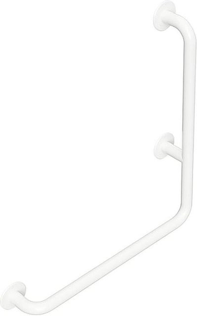 Brillantbad BELP Haltegriff Rechts Weiß Matt aus Stahl für Bad und WC, B/H/T: 62,5 x 67,5 x 11,0 cm - Bild 1