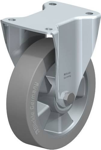 Blickle Bockrolle BH-ALEV 180K-SG in Grau aus Stahl mit 180 mm Rad-Durchmesser und 450 kg Tragfähigkeit - Bild 1