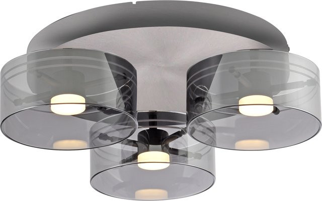 Deckenleuchte MONDO KARENA in Silber und Grau, dimmbare LED-Leuchte aus Metall - Bild 1