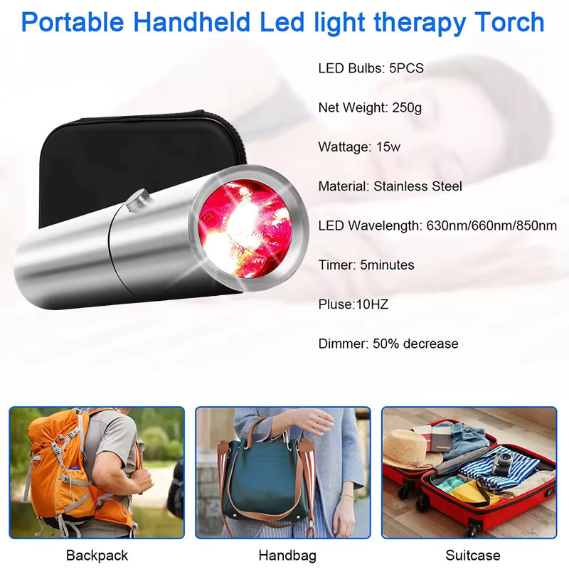 vilnason Rotlichttherapie-Stabgerät, 5 Wellenlängen, Unisex - Bild 5