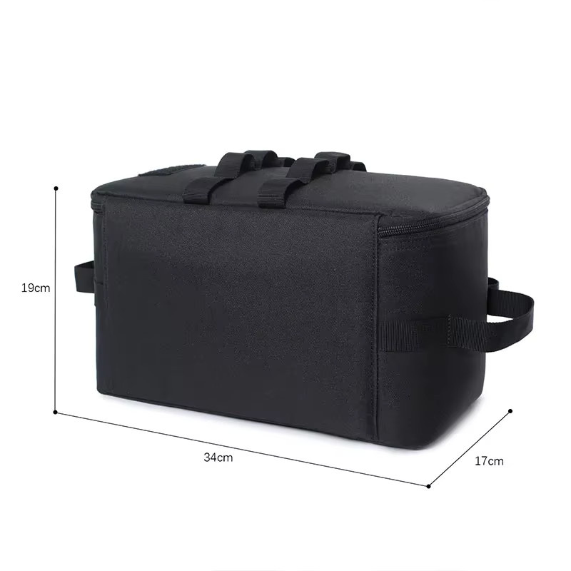 Multifunktionale Outdoor Werkzeugtasche für Camping und Gasbehälter von NANCY TINO in Grün und Schwarz - Bild 1