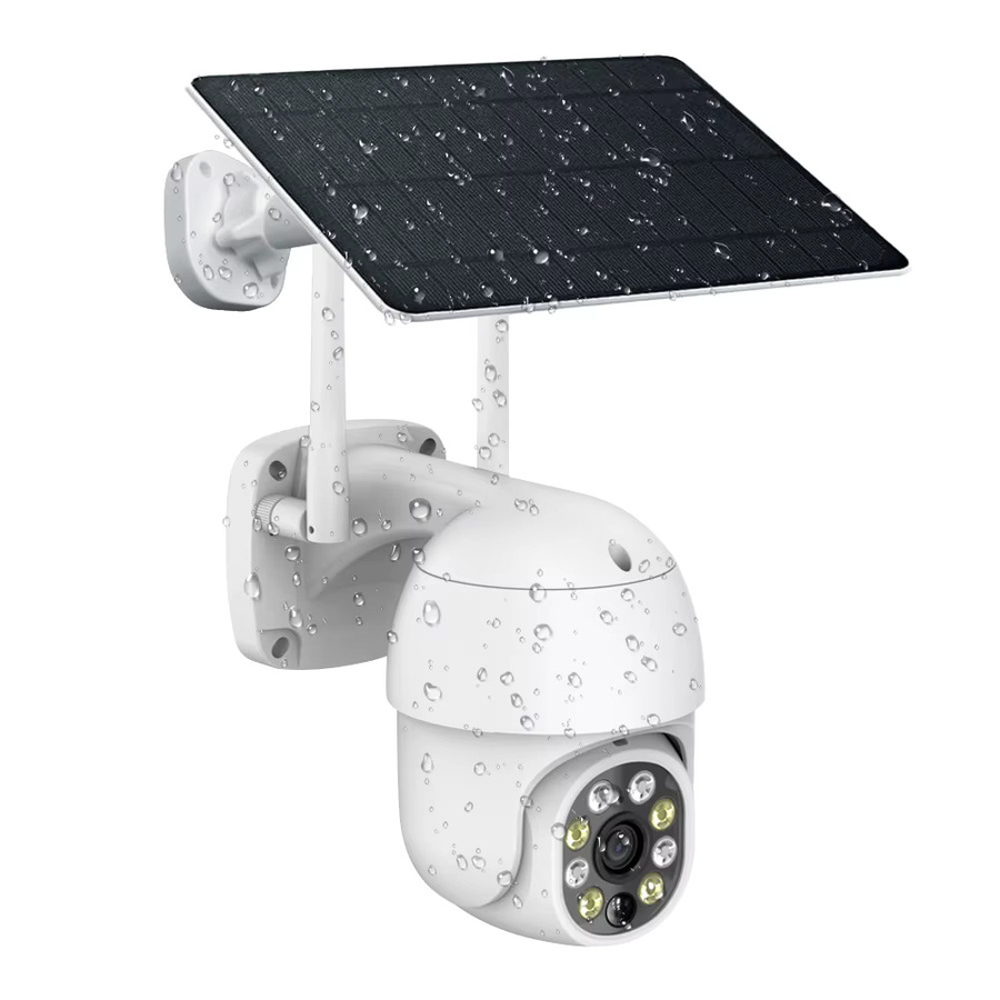 REHENT Solar WiFi Überwachungskamera mit 3MP Auflösung, PTZ Outdoor Kamera mit Nachtsicht, Motion Tracking und PIR-Bewegungserkennung via Tuya SmartLife App, Farbe: Weiß - Bild 7