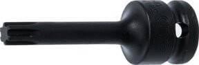 BGS Kraft-Bit-Einsatz 5483-M9 in Schwarz mit Innenvierkant 12,5 mm (1/2") und Keil-Profil für RIBE M9 - Bild 1