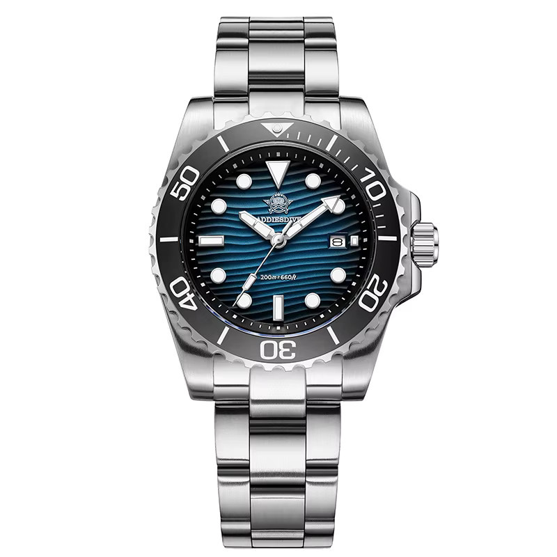 ADDIESDIVE Herrenuhr, 316L-Edelstahl, Quarzuhr, 41 mm, 200 m wasserdicht - Bild 5