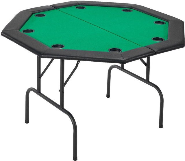 Klappbarer Pokertisch von Buying Solutions, MB für 8 Spieler, Schwarz, B/T/H: 126 x 126 x 75 cm - Bild 1