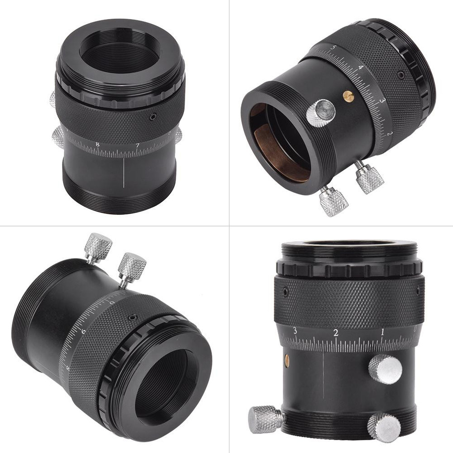 Ulanzi T-Mount Externer Helikal-Feineinstellungsadapter aus Aluminiumlegierung in Schwarz, 1,25 Zoll mit 10mm Fokussierweg - Bild 3