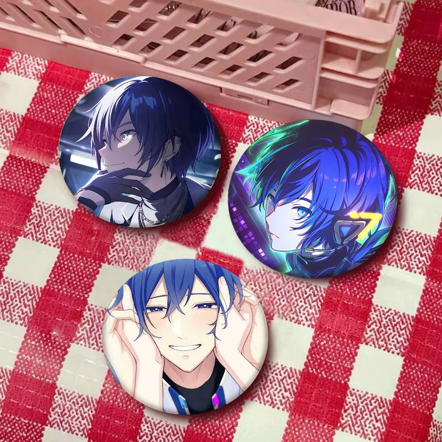 KAITO Abzeichen-Brosche, Cartoon-Stil, Emaille-Pin, rund - Bild 3