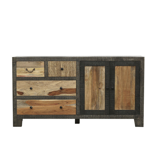 GARDEN PLEASURE Sideboard TARIM aus Mangoholz und Akazie, mehrfarbig braun, Breite: 88 cm, Tiefe: 40 cm, Höhe: 88 cm - Bild 3