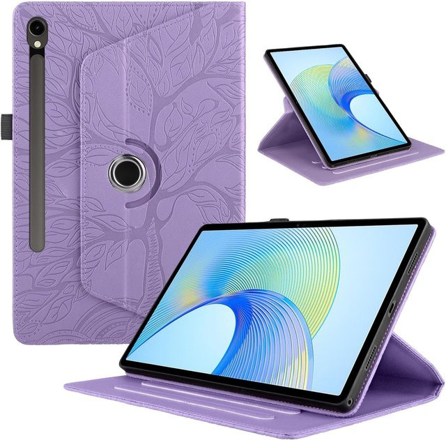 Samsung Galaxy Tab S10 FE Plus Kunstleder Tasche 360 Grad Design in Lila - Bild 1