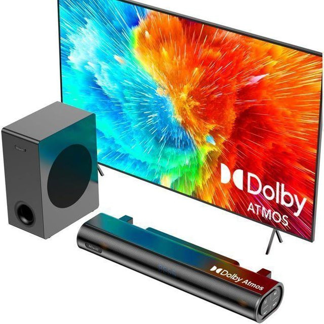 Hiwill Soundbar A21 in Schwarz mit Dolby Atmos, 200 W und Bluetooth 5.3, 2.1 System - Bild 1