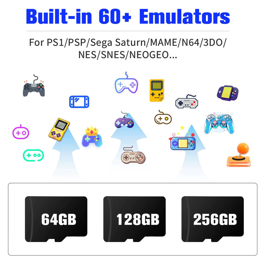 JMachen MicroSD Speicherkarte für Raspberry Pi 4 Modell B mit 64 GB, vorinstallierte 60+ Emulatoren und über 90000 Retro-Spiele, Schwarz - Bild 4