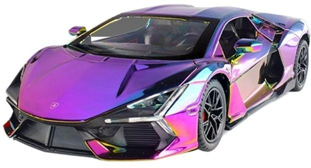Fourall- Model Cars Lamborghini Revuelto, Modellauto, 1:24, lila, mit Licht und Ton - Bild 1