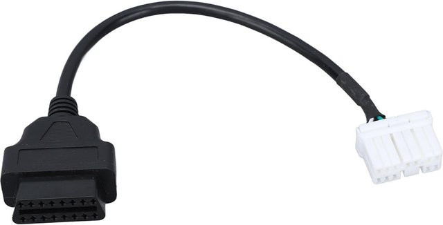 Koogeelife 12-Pin auf 16-Pin Adapterkabel Diagnoseanschluss Kabelbaum Ersatz für Tesla Model S 2012 bis 2015, Schwarz - Bild 1